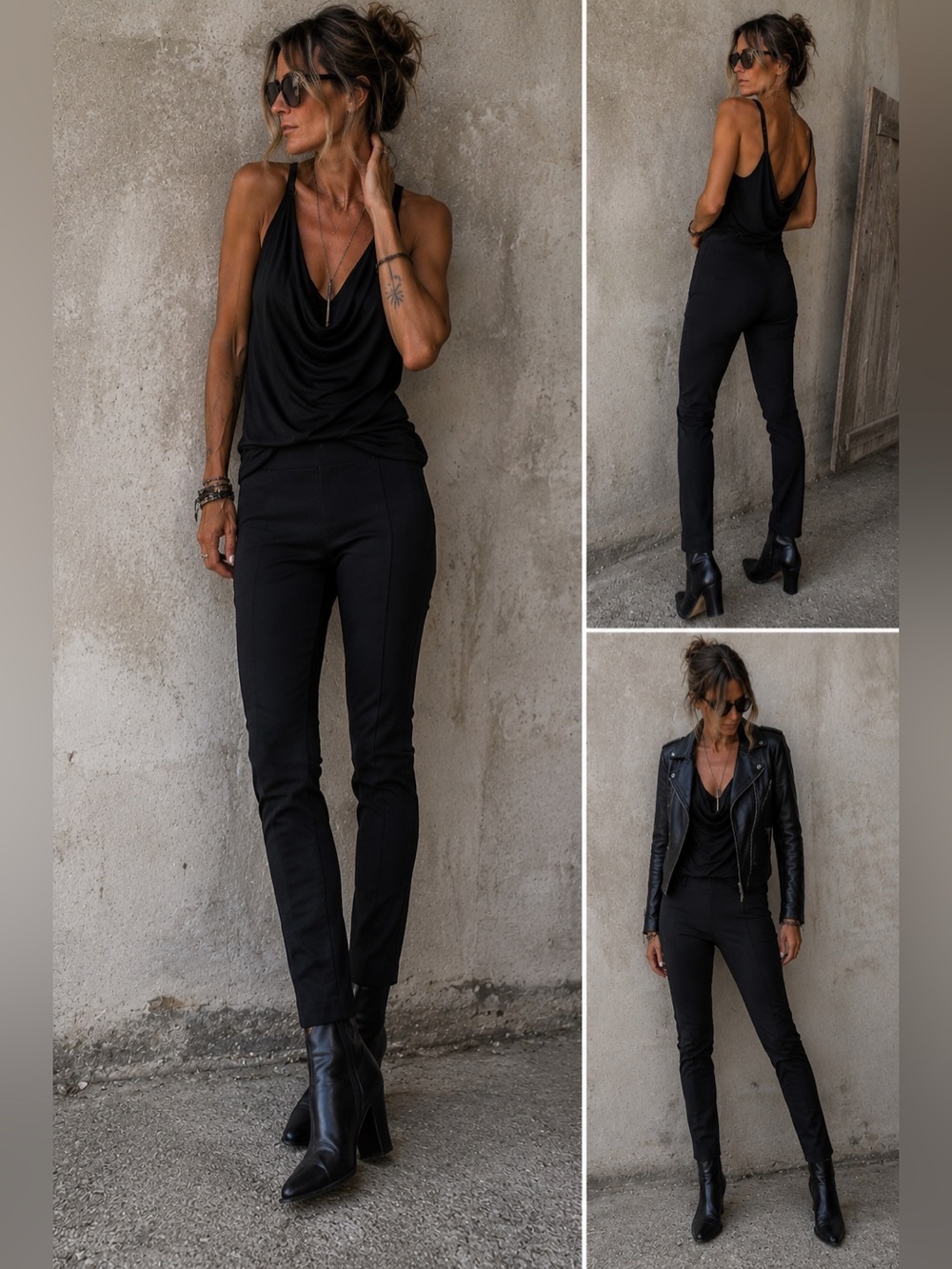 Rag & Bone Black Stretch Skinny/Slim Pants Size 0 Made in USA